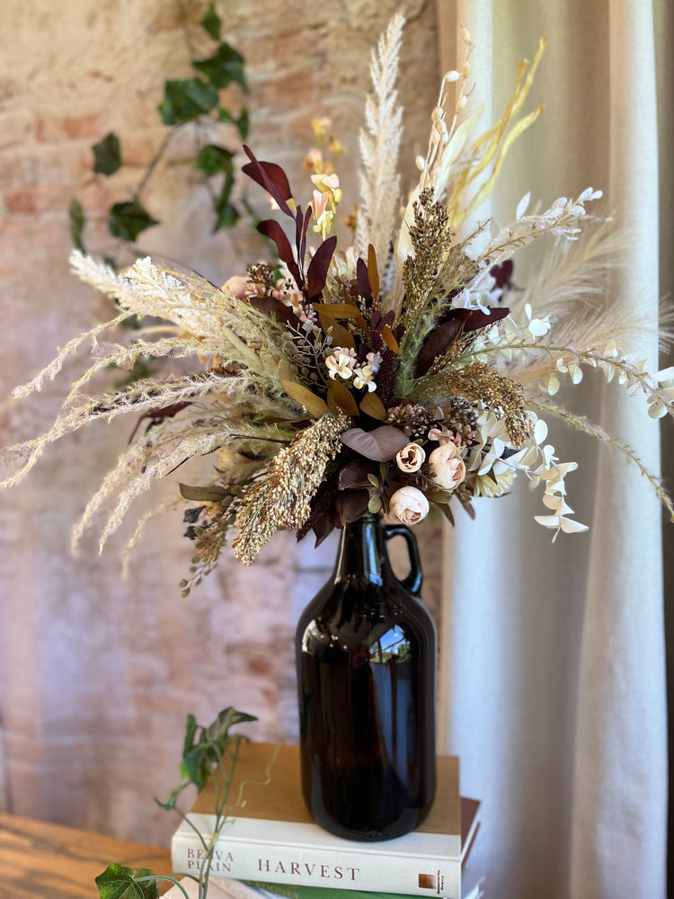 Mocha dried floral arrangement