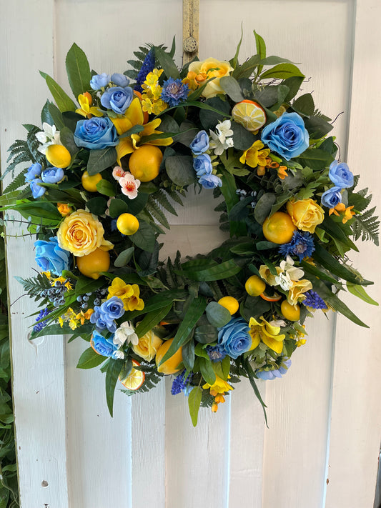 Lemon summer wreath