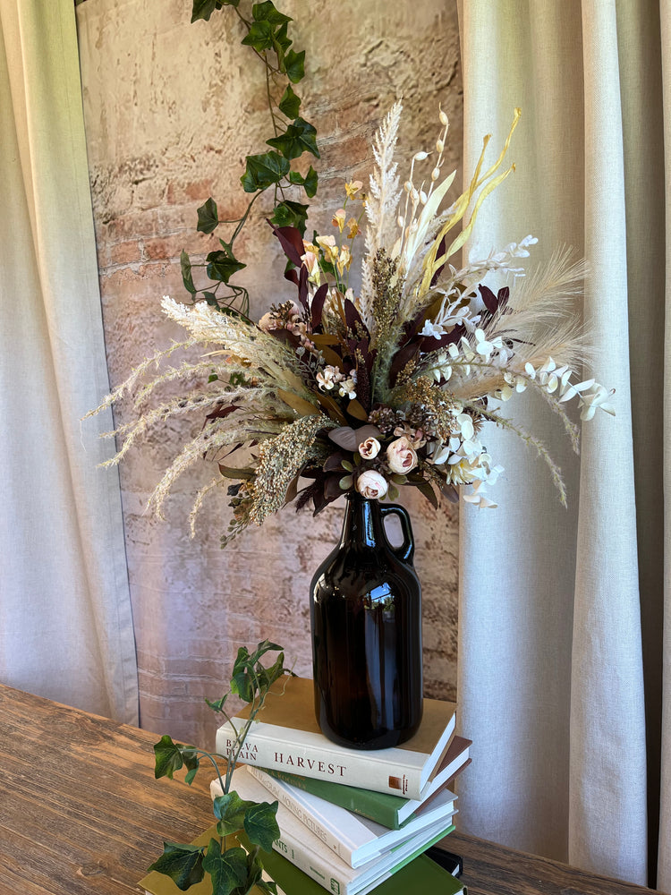 Mocha dried floral arrangement