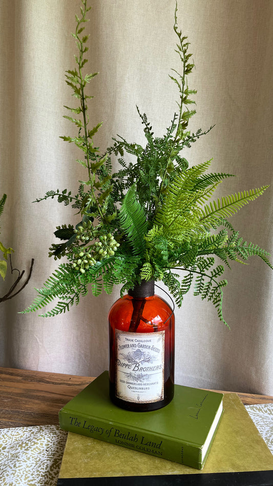 Mixed greenery bottle