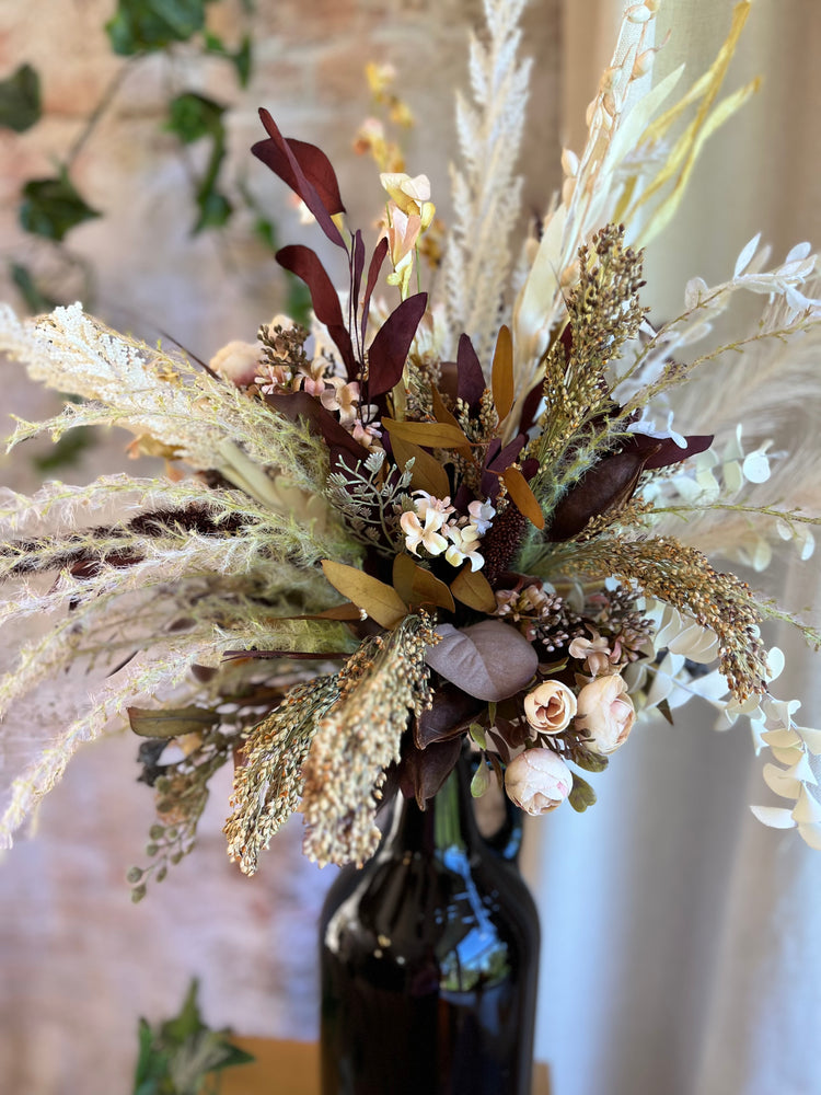 Mocha dried floral arrangement