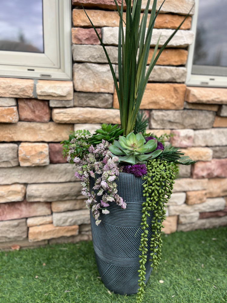 Purple succulent planter insert