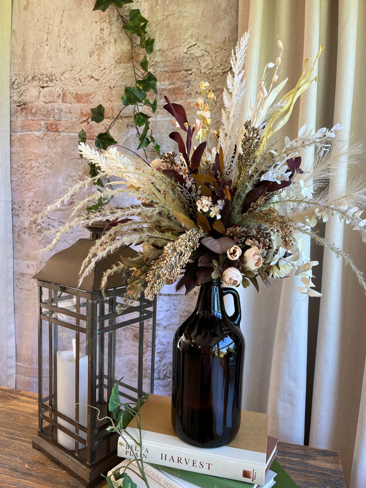 Mocha dried floral arrangement